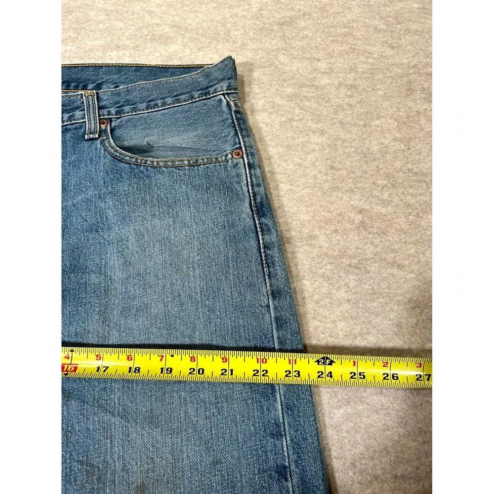 Levis 501 Original Fit Jeans Mens 36x30 Blue Denim Cotton Straight Leg High Rise